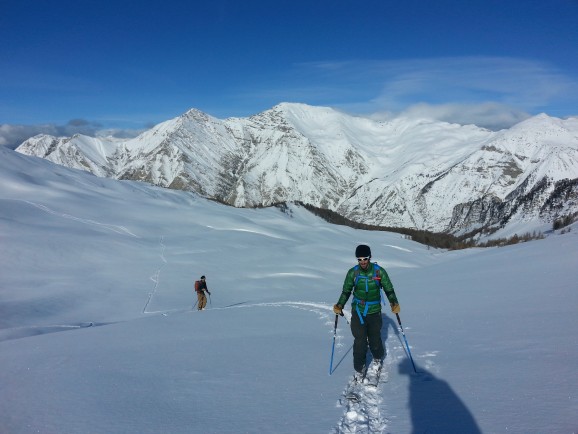 Ski de rando à Crévoux.