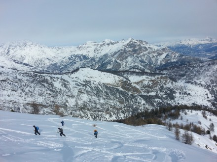 Ski de randonnée à Crète de la seyte.