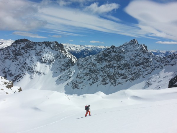Vallon de Clapouse en ski.