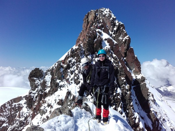 Sur la traversée du Breithorn.