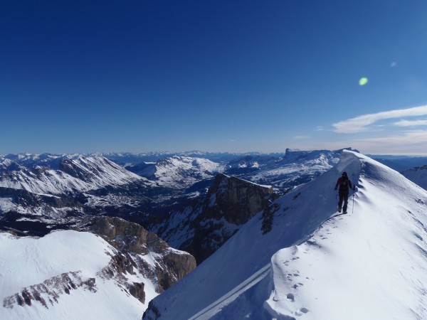 Randonnée à ski dans le Dévoluy, Tête de la Cavale.