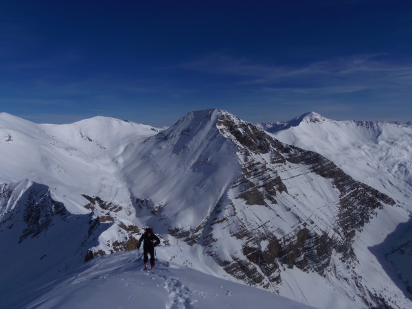 Ski de randonnée dans le Champsaur à Aiguille d'Orcières.