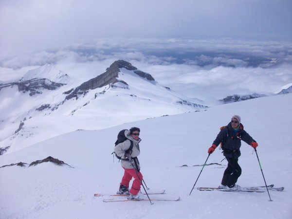 Ski de randonnée Ecrins: le Vieux Chaillol.