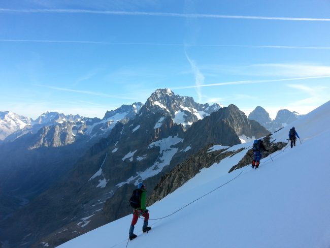 Stage autonomie alpinisme Ecrins 2014.