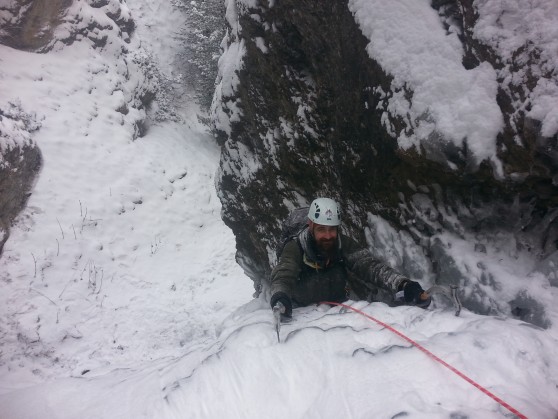 Stage ice fall: jour 1 à Ceillac.