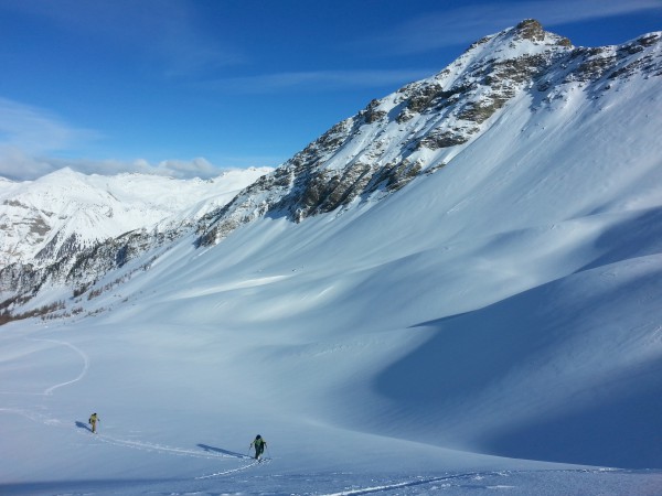 Rando à ski à Réallon.