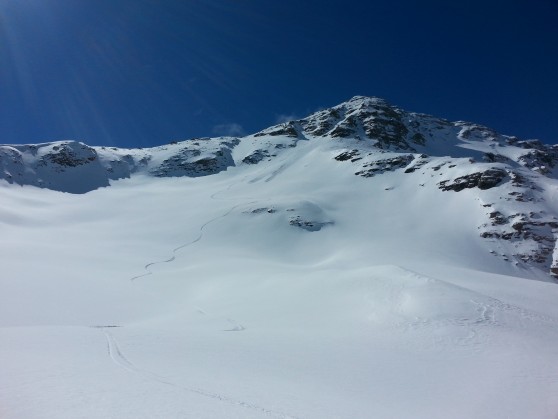 Face nord du grand pinier à ski.