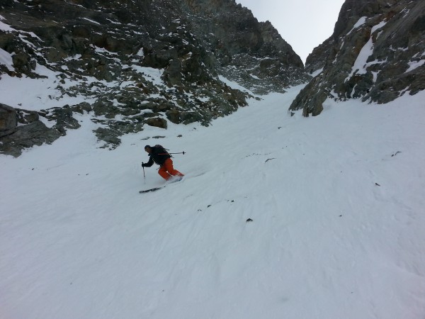 descente en ski du Pelas vernet.