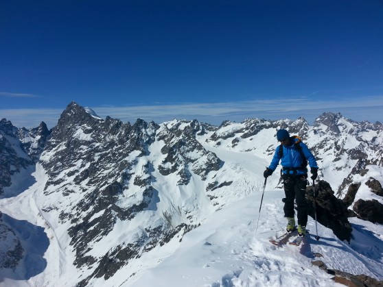 Traversée des domes de monetier à ski.