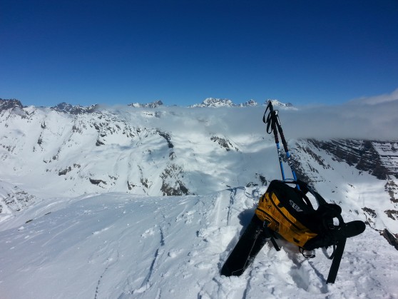 Rando à ski au Grand Pinier.