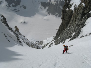 Couloir dans les Ecrins