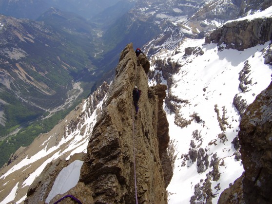 Arête des Esparrets au mont perdu.