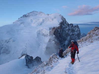 La Barre et le dôme des Ecrins vu de la Roche faurio.