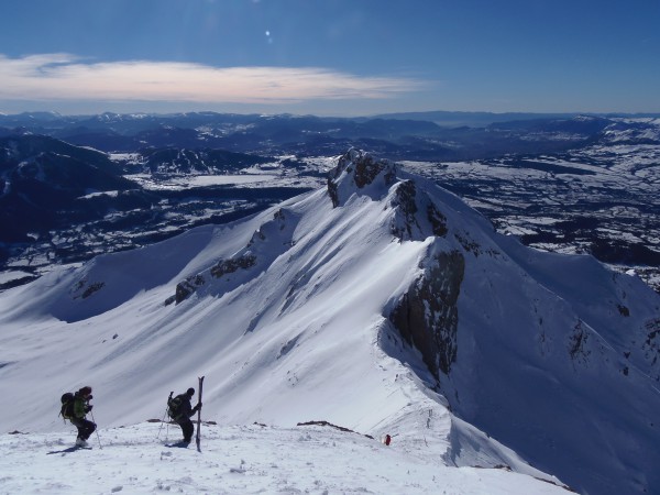 Pointe sud de la Vénasque dans le Champsaur à ski