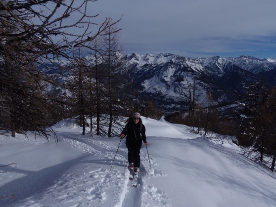 Crête de la Seyte en ski de randonnée.