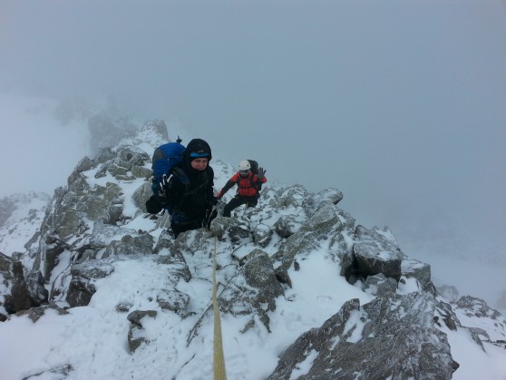 Arête finale du Gioberney.