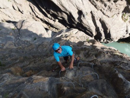 Via ferrata en Isère vers Corps.