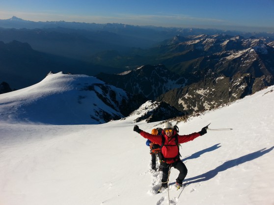 Traversée du pelvoux avec un guide.