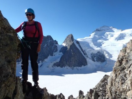 Stage course d'arête en Ecrins Oisans avec un guide.