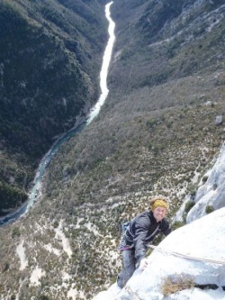 Stage d'escalade grandes voies au Verdon.