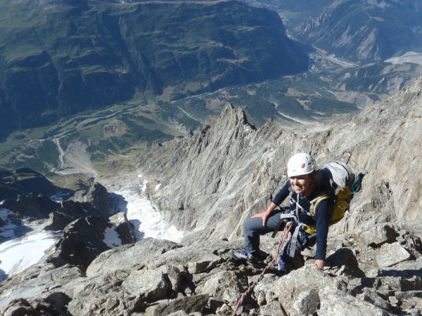 Arête de Tronchey aux Grandes Jorasses