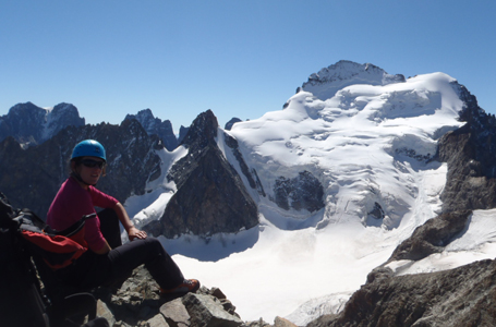 Alpinisme dans le massif des Ecrins.