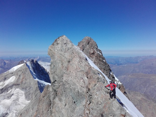 Sur la traversée de la meije.