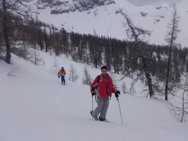 Mix ski rando hors piste à Serre che.