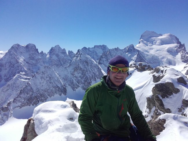 Ski alpinisme dans les Ecrins.