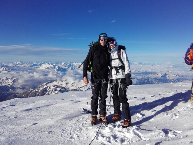 Le sommet du Mont Blanc.