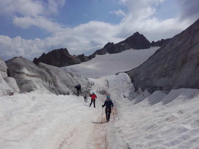 Randonnée glaciare au dome de la lauze.