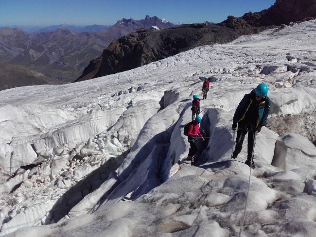 Randonnée sur le glacier de la Girose à la Grave.
