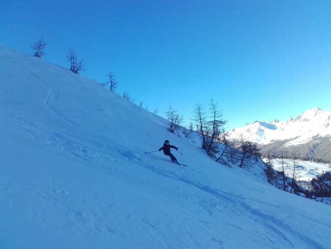 Ski hors piste à Serre Chevalier pour Noel.
