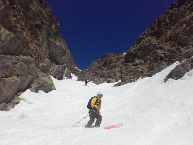 Le couloir de la Rama à la Grave.