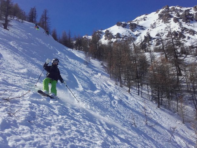 Freeride enfants du pays de Serre Chevalier.