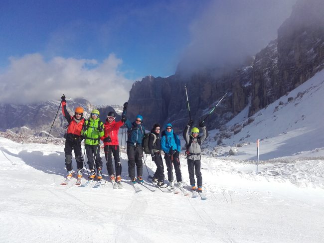 La traversée des Dolomites à ski.