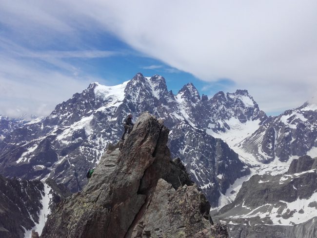 Escalade à l'arête des Cinéastes.