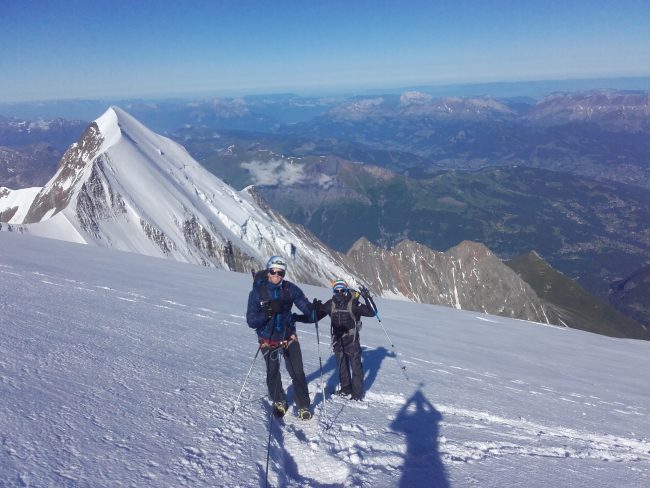 Belle tentative au Mont Blanc.