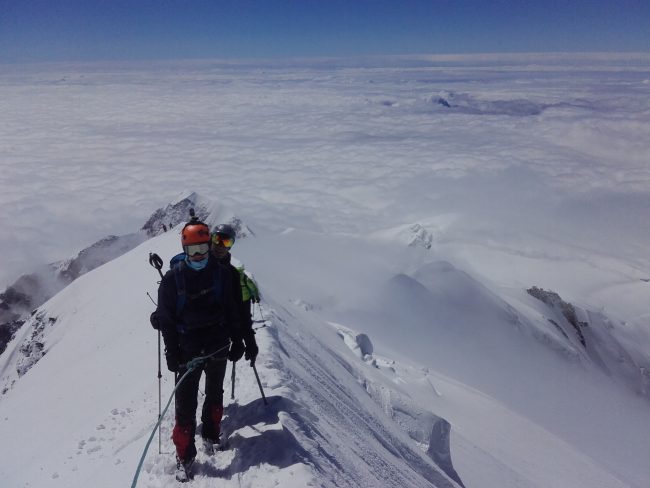 Ascension du Mont Blanc par le Gouter à 16 ans.