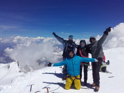 Traversée des 3 Monts et le Mont Blanc avec un guide.