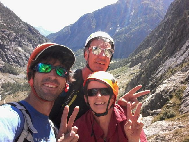 Selfie dans Ecrins Total à Ailefroide.