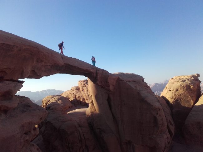 L'arche de Burdah à Wadi Rum en Jordanie.