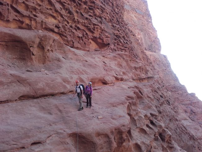 La traversée de la sabbah's route à Wadi Rum.