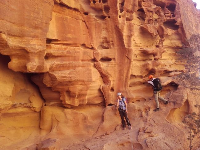 La traversée ouest est du jebel Rum.