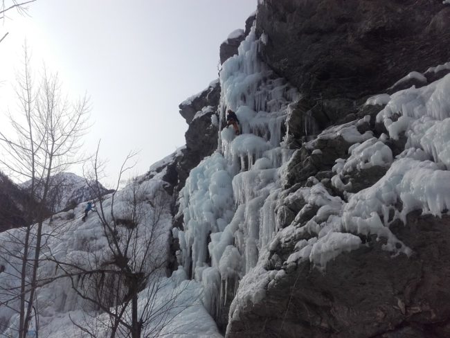 Week-end initiation à l'escalade sur glace.