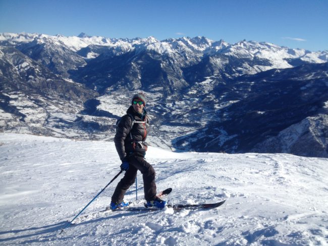 Ski de randonnée à la Tête de Fouran dans les Hautes Alpes.