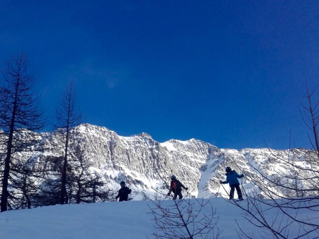 Les miniriders de l'Ecole buissonnière de Serre Chevalier.