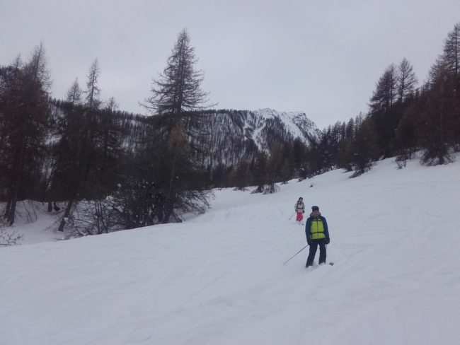 Ski à la crête de Reychard.