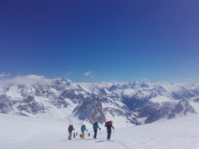 Raid à ski au Mont Thabor.