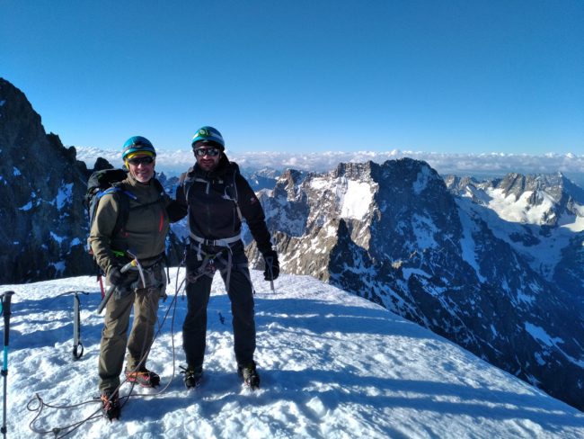 Stage alpinisme au dôme des Ecrins.